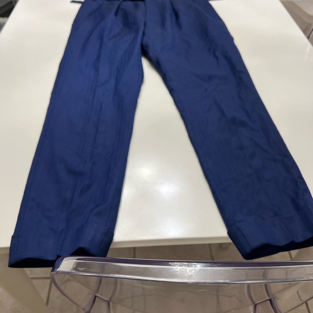 Men's Elegant Blue Dress Pants